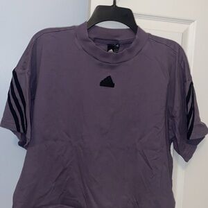 Adidas Lavender Tee with Black Logo